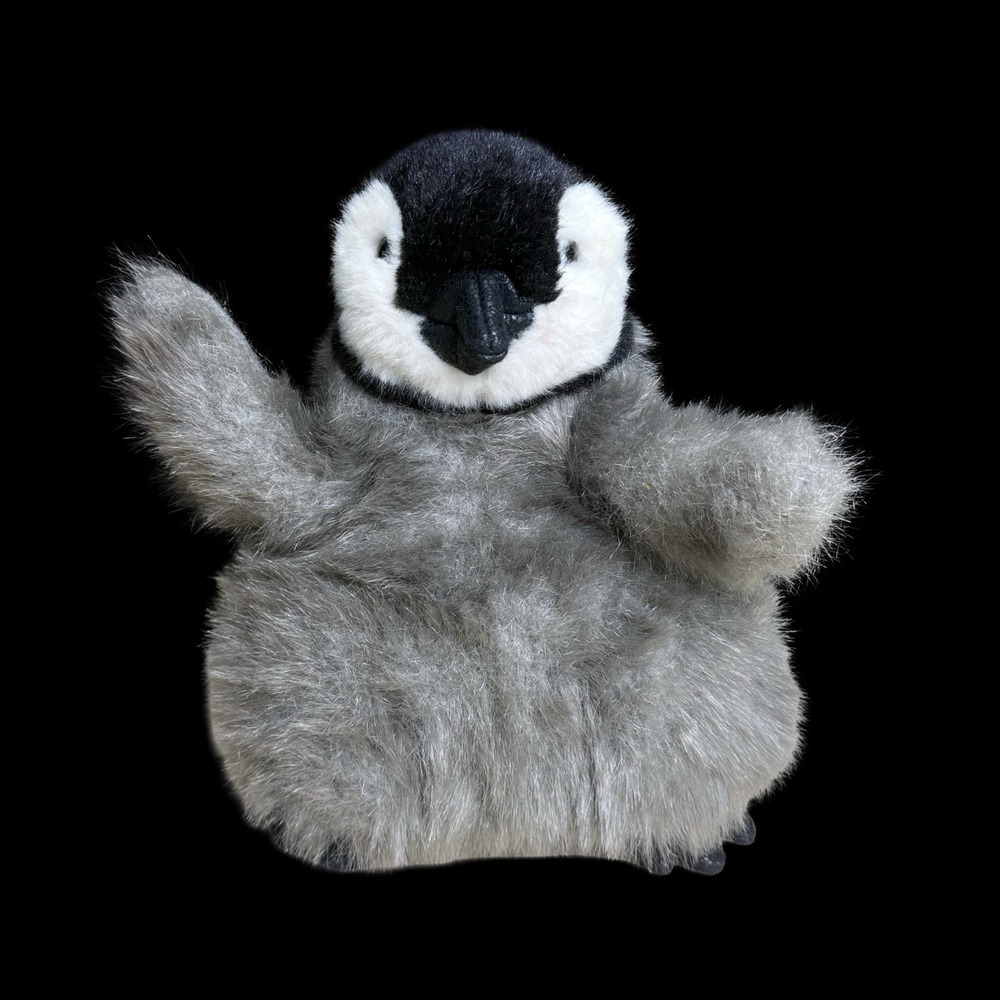 Folkmanis 8" Baby Emperor Penguin Hand Puppet Plush Stuffed Animal